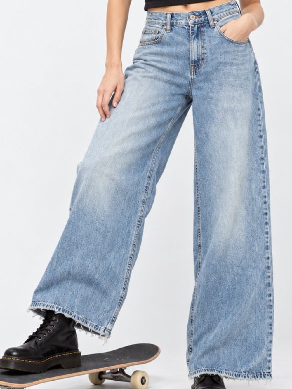 PacSun Skater Ryder Ultra Baggy Jeans 28x30 Light Wash